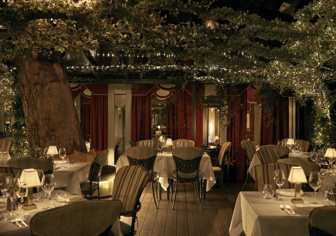 restaurant Dining terrace lighting