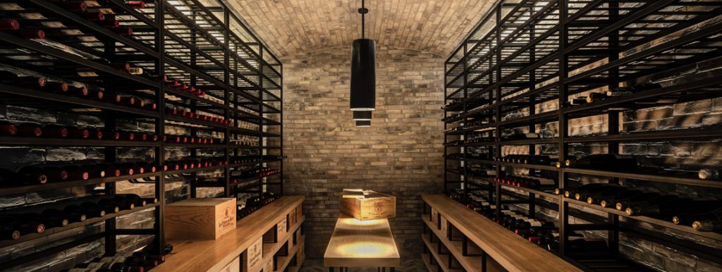 basement wine cellar design