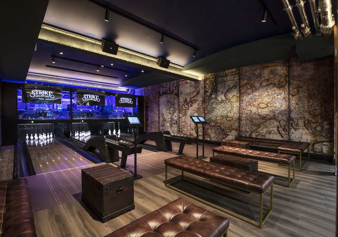 strike bowling alley lighting design